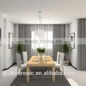 Bintronic Interior Window Covering Screw Rod Driven Electric Track Of Electric Remote Control Curtains thumbnail-3