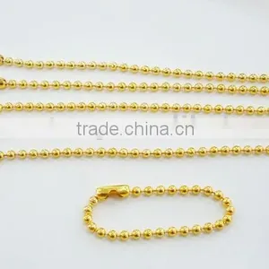 3.2mm Gold Color Ball Chain thumbnail-1