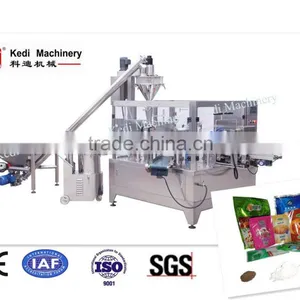 Rotary Premade Pouch Food Powder Packaging Machine thumbnail-1