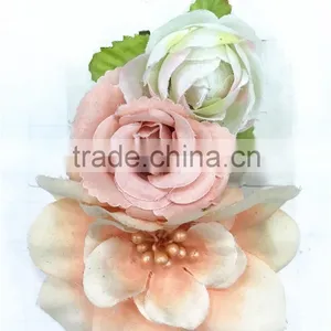 2016 New Design Fabric Flower Hair Clip Set thumbnail-5