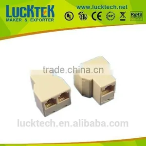 SINGLE PLUG TO DUAL FEMALE JACK TELEPHONE ADAPTER thumbnail-1