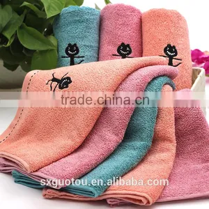 Cartoon Cat Bamboo Fiber Towel thumbnail-1