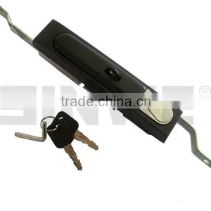 Black Zinc Electrical Door Panel Electrical Control Panel Locks thumbnail-1