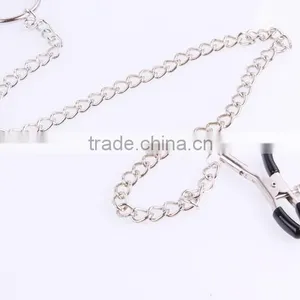 New Labia Clip and Long Nipple Clamps, Heathful Gay Sex Toys Stainless Steel Metal Massage thumbnail-2