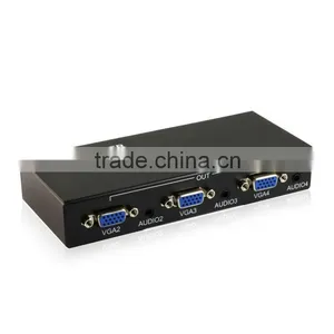 On Promotion 4 Port Vga Splitter With Audio Output and Power Adapter thumbnail-1