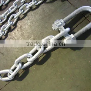Hot Dipped Galvanized Adjustable Shackle With Chain thumbnail-1
