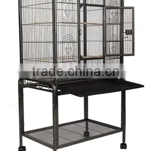 New Design Iron Wire Bird Cage With Stand and Wheels thumbnail-2