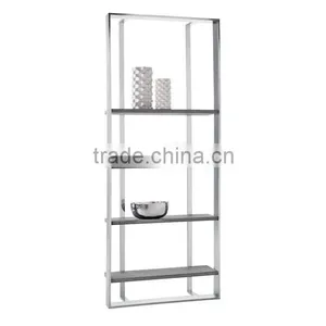 BSL 'Club' Stainless Steel Bookshelf thumbnail-1