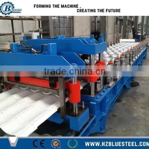 Hydraulic Automatic Color Steel Roof Tile Roll Forming Machine Glazed Tile Rolling Machine thumbnail-1