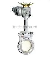 150# Flange End Knife Gate Valve With Electric Actuator thumbnail-1