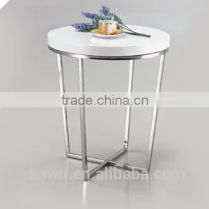 2016 Simple Round Wooden Material Stainless Steel Table thumbnail-5
