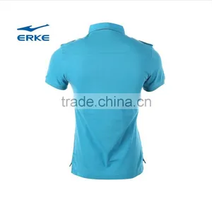 ERKE 2015 Summer Men's Comfortable & Breathable Polo t Shirt Casual Full Cotton Short Sleeve Polo for Men With Front Pocket thumbnail-4