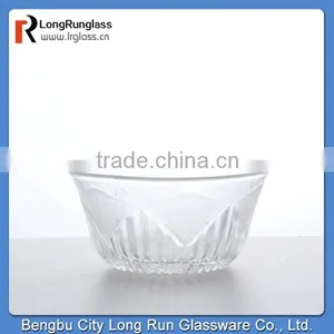 LongRun 5'' Carved Dinner Ware Salad Glass Bowl thumbnail-1