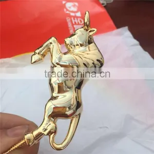 Cow Shape Style Advertising Artwork in Real Gold Plating and Chrome Plating thumbnail-1