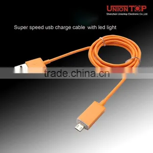 China Factory Price High Quality 1m Round Led Light Usb Cable for Android Phone thumbnail-5
