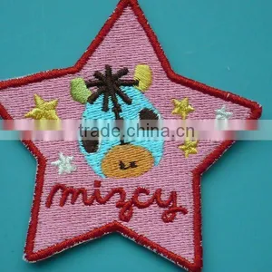 Colorful Pentagram Embroidery Patch for Apparel thumbnail-1