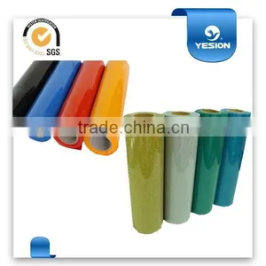 Yesion 2015 Hot Sales ! Wholesale Flock PU Heat Transfer Vinyl For Clothing / Vinyl Heat Transfer Film For Garment thumbnail-1