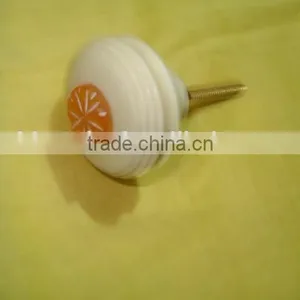 White Ceramic Door Knobs | Ceramic Fancy Door Knob thumbnail-1