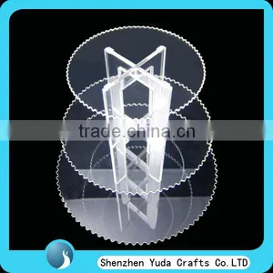 Counter Clear Acrylic Cupcake Wedding Cake Stands Good Quality Cheap for Wedding Party thumbnail-1