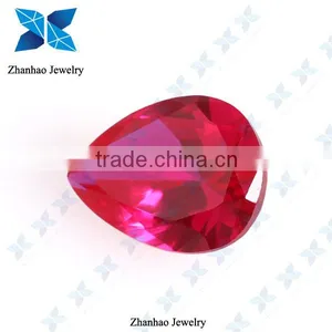 Synthetic Gems 1 Carat Pear Royal Rough Ruby for Jewelry thumbnail-1