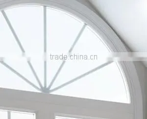 Aluminum Side Hung Casement Window With Half Round Spoked Pediment thumbnail-4