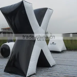 Large X Bunkers for Paintball Inflatable Obstacle thumbnail-1