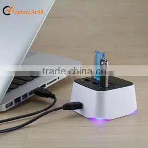 Portable Hight Speed Card Reader 3 Ports Usb 2.0 Combo Box Hub Driver thumbnail-5