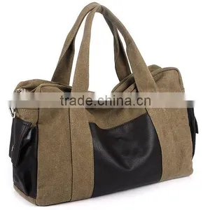 Canvas Weekend Duffle Bag Tote Travel Bag thumbnail-5