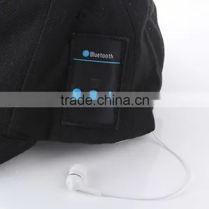 2016 New Creative Baseball Cap Hat Prevented Bask in Bluetooth Music Headphones Hat Cap Hands-free Bluetooth Headset thumbnail-2