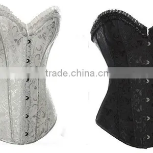 Firm Slim Body Shaper Body Shaping Underwear Thin Shape Wear Shaper With Lace Siamese White Corset Slimming Cloth for Women thumbnail-1