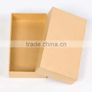 Lid and Base Gift Packaging Brown Paper Box With Clear Window thumbnail-6