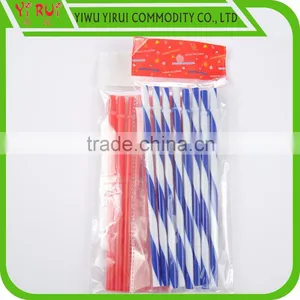 Colorful Stripes pp Material Drinking Straws thumbnail-3