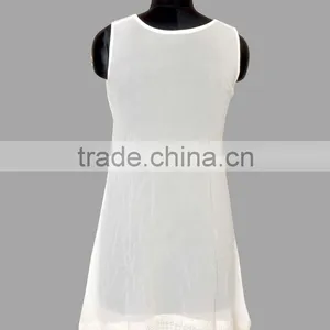 Girls Embroidery Top With White Lace thumbnail-3