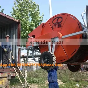 Agricultural Travelling Irrigator / Hard Hose Reel Irrigation Sprinkler Machine for Sale thumbnail-4