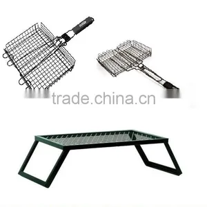 Heavy Duty Camp Grill Cooking Campfire Camping thumbnail-3