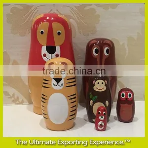 Custom Russian Wooden Doll Set thumbnail-3