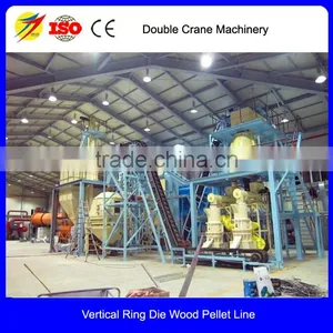 1000 Kg/H Wood Pellet Making Production Line Made in Shandong Double Crane Machinery thumbnail-1