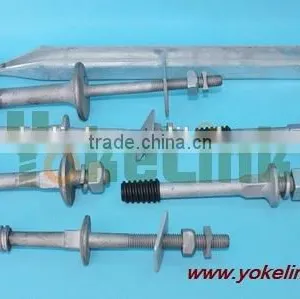 High Strength Carbon Steel I'' Structural Electrical Crossarm Wood Crossarm Insulator Pin for Cable Hardware thumbnail-6