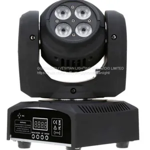 Wash Stage Light Mini Double Face 4pcsx10w 4in1 Led Moving Head Beam Light thumbnail-1