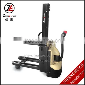 One Mast Double Lifting Electric Stacker Forklift thumbnail-1