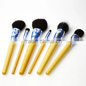 OEM Nylon Brush Material and Plastic Handle Material Oval Makeup Brush thumbnail-6
