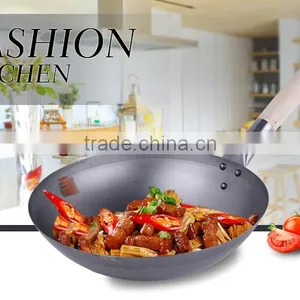 FDA LFGB Certificate Carbon Steel Induction Wok Price thumbnail-5