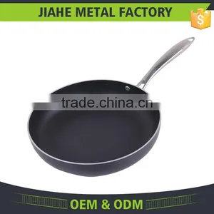 Aluminum Cut Rim Sanded Outside Non-stick Round Gas Frying Pan thumbnail-1