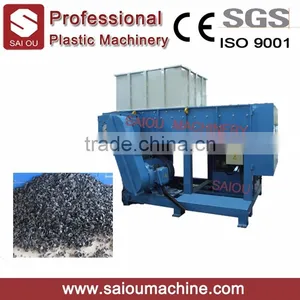 Paper Plastic Tire Tyre Wood Chipper Pipe Single Double Shaft Shredder Machine Prices thumbnail-1