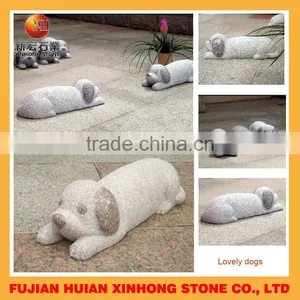 Life Size Tummy Sleeping Foo Dog Stone Statue for Yard Decoration thumbnail-1
