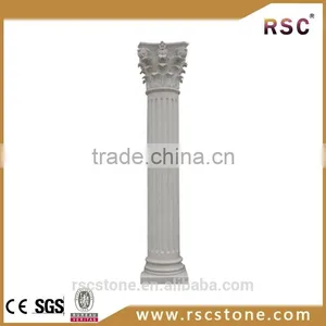White Marble Column Pedestal Stone for Wholesale thumbnail-1