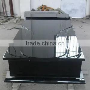 China Hebei Black Granite Tombstone thumbnail-2