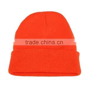 Free Simple Customized Plain Hat 100% Acylic Adult Knit CC Beanie Hat thumbnail-4