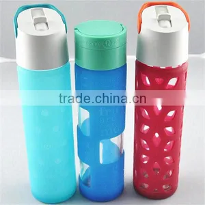 Bright Colorful Silicone Protection Sleeves for Glass Water Bottles thumbnail-6