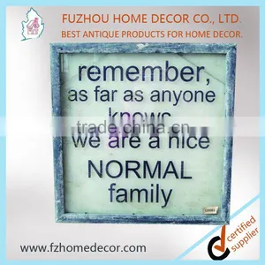 2016 New Style Rural Glass Printing With Antique Wooden Frame thumbnail-1